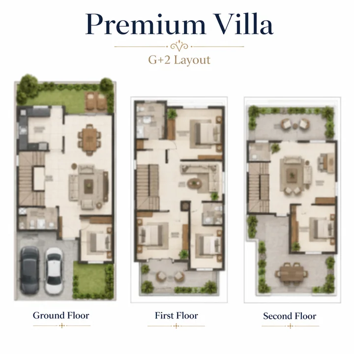 Prestige Shettigere Premium Villa floor plan layout